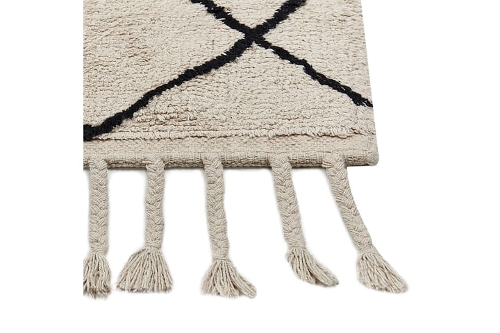 Puuvillamatto Erler 160x230 cm - Beige - Kodintekstiilit & matot - Matto - Moderni matto - Puuvillamatto