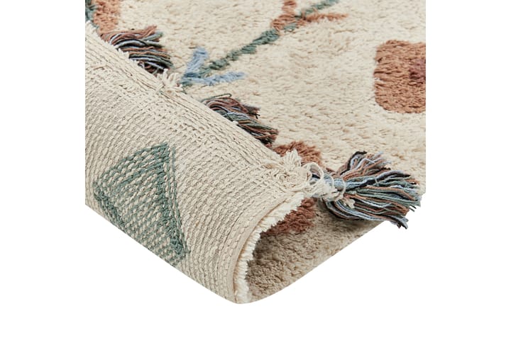 Puuvillamatto Eskisehir 80x150 cm - Beige - Kodintekstiilit & matot - Matto - Moderni matto - Puuvillamatto