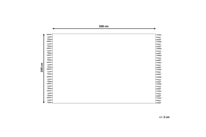 Puuvillamatto Gandzak 200x300 cm - Sininen - Kodintekstiilit & matot - Matto - Moderni matto - Puuvillamatto