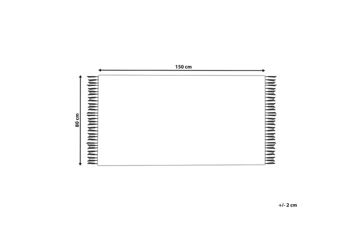 Puuvillamatto Hatis 80x150 cm - Sininen - Kodintekstiilit & matot - Matto - Moderni matto - Puuvillamatto