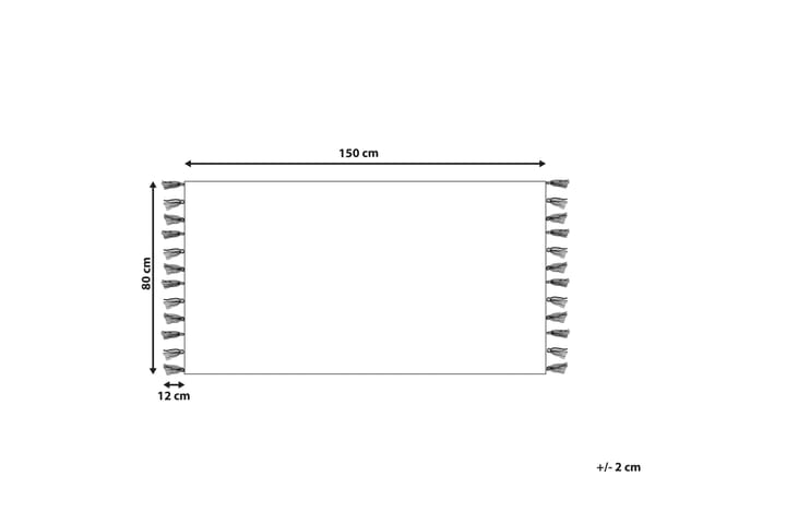 Puuvillamatto Igdir 80x150 cm - Oranssi - Kodintekstiilit & matot - Matto - Moderni matto - Puuvillamatto