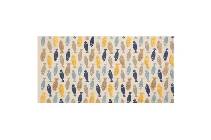 Puuvillamatto Ipuh 80x150 cm - Beige - Kodintekstiilit & matot - Matto - Moderni matto - Puuvillamatto