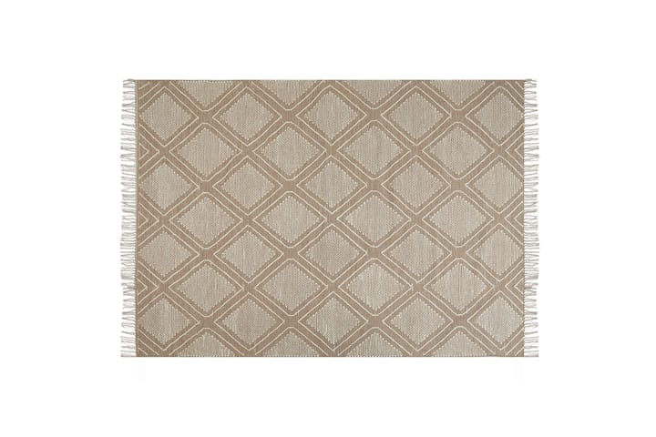 Puuvillamatto Kacem 140x200 cm - Beige - Kodintekstiilit & matot - Matto - Moderni matto - Puuvillamatto