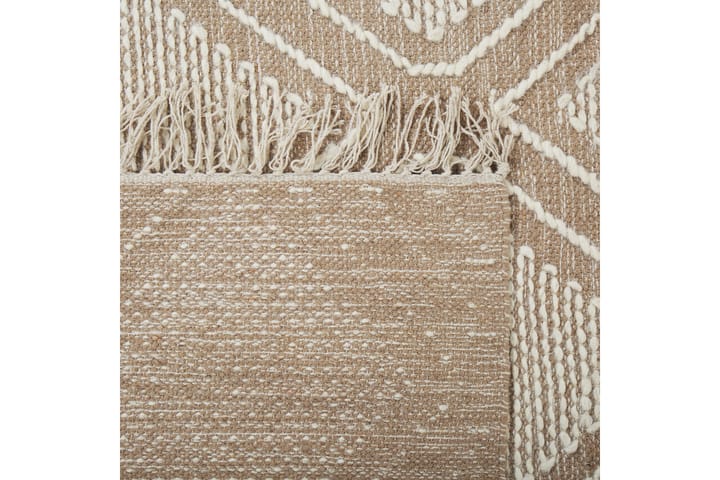 Puuvillamatto Kacem 80x150 cm - Beige - Kodintekstiilit & matot - Matto - Moderni matto - Puuvillamatto