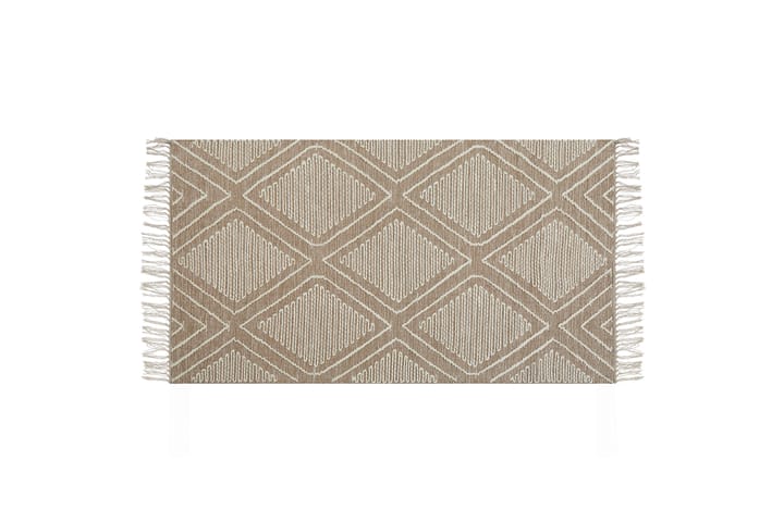 Puuvillamatto Kacem 80x150 cm - Beige - Kodintekstiilit & matot - Matto - Moderni matto - Puuvillamatto