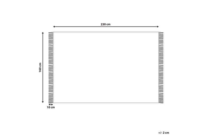 Puuvillamatto Konur 160x230 cm - Beige - Kodintekstiilit & matot - Matto - Moderni matto - Puuvillamatto