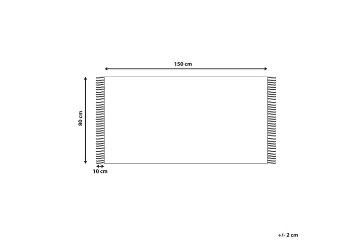 Puuvillamatto Konur 80x150 cm - Beige - Kodintekstiilit & matot - Matto - Moderni matto - Puuvillamatto