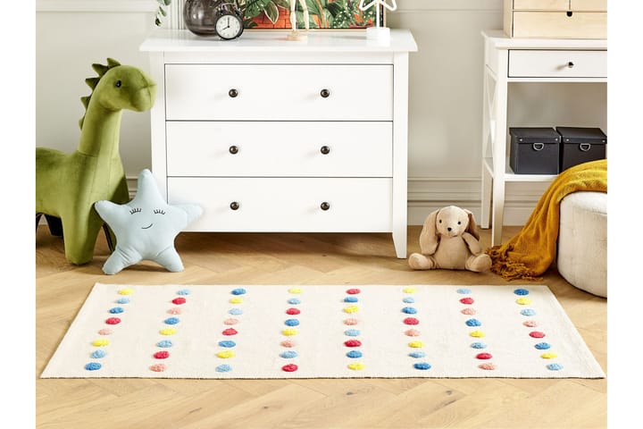 Puuvillamatto Leles 80x150 cm - Beige - Kodintekstiilit & matot - Matto - Moderni matto - Puuvillamatto