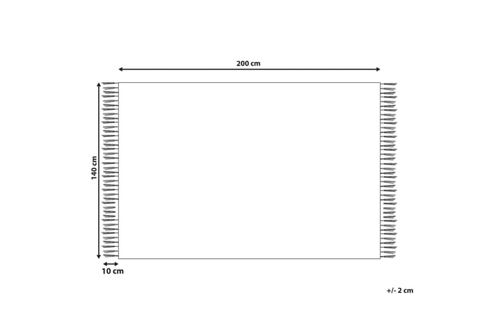 Puuvillamatto Nuru 140x200 cm - Beige - Kodintekstiilit & matot - Matto - Moderni matto - Puuvillamatto