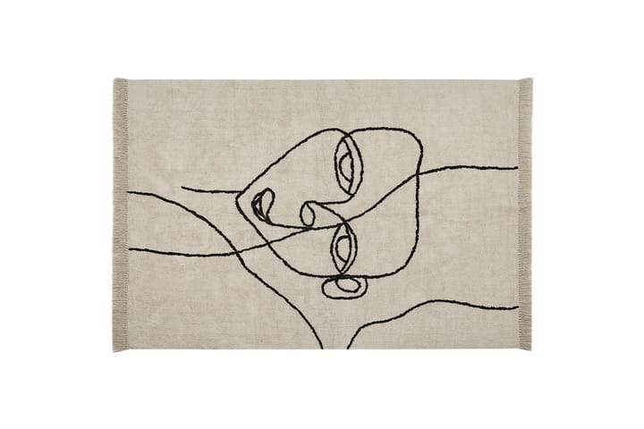 Puuvillamatto Nuru 160x230 cm - Beige - Kodintekstiilit & matot - Matto - Moderni matto - Puuvillamatto