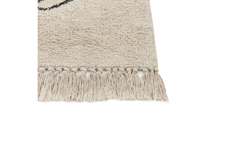 Puuvillamatto Sazli 80x150 cm - Beige - Kodintekstiilit & matot - Matto - Moderni matto - Puuvillamatto