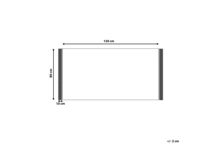 Puuvillamatto Sazli 80x150 cm - Beige - Kodintekstiilit & matot - Matto - Moderni matto - Puuvillamatto