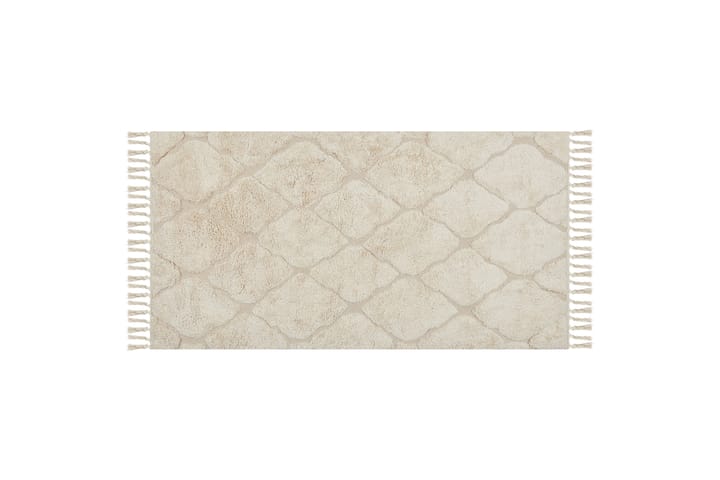 Puuvillamatto Silchar 80x150 cm - Beige - Kodintekstiilit & matot - Matto - Moderni matto - Puuvillamatto