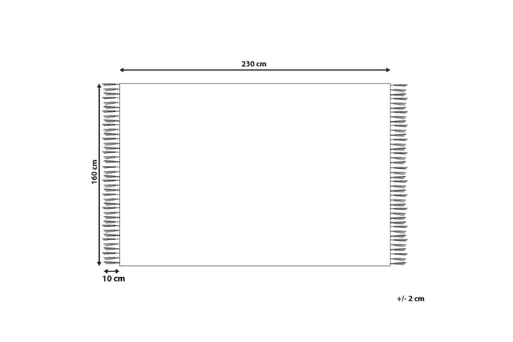 Puuvillamatto Sinop 160x230 cm - Ruskea - Kodintekstiilit & matot - Matto - Moderni matto - Puuvillamatto