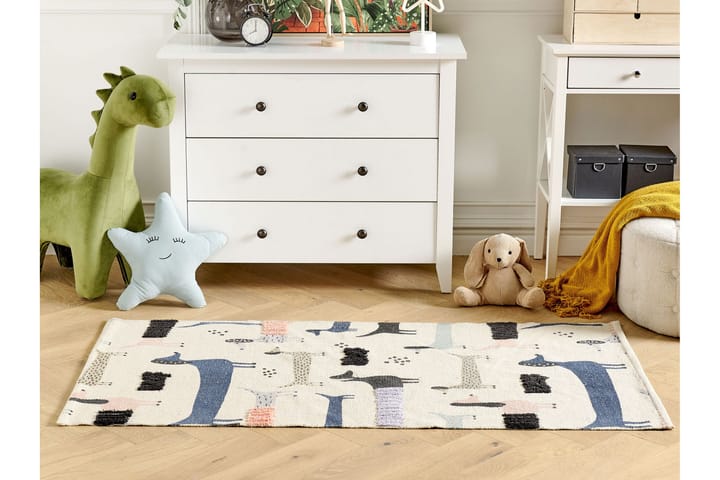 Puuvillamatto Temiaj 80x150 cm - Beige - Kodintekstiilit & matot - Matto - Moderni matto - Puuvillamatto