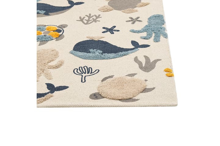 Puuvillamatto Porsea 80x150 cm - Beige - Kodintekstiilit & matot - Matto - Moderni matto - Puuvillamatto