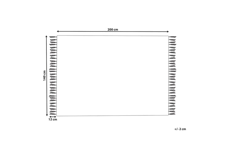 Ryijymatto Bademli 140x200 cm - Harmaa - Kodintekstiilit & matot - Matto - Moderni matto - Nukkamatto