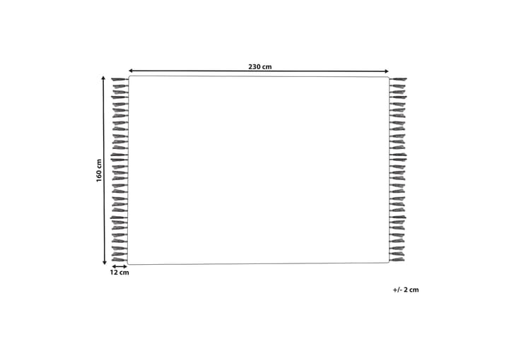 Ryijymatto Bademli 160x230 cm - Harmaa - Kodintekstiilit & matot - Matto - Moderni matto - Nukkamatto