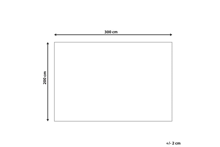 Ryijymatto Binnisz 200x300 cm - Punainen - Kodintekstiilit & matot - Matto - Moderni matto - Nukkamatto