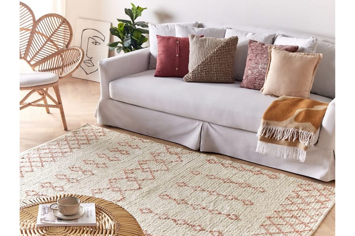 Ryijymatto Buxar 160x230 cm - Beige - Kodintekstiilit & matot - Matto - Moderni matto - Puuvillamatto