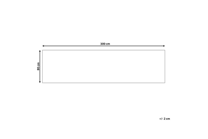 Ryijymatto Charvad 80x300 cm - Sininen - Kodintekstiilit & matot - Matto - Moderni matto - Nukkamatto