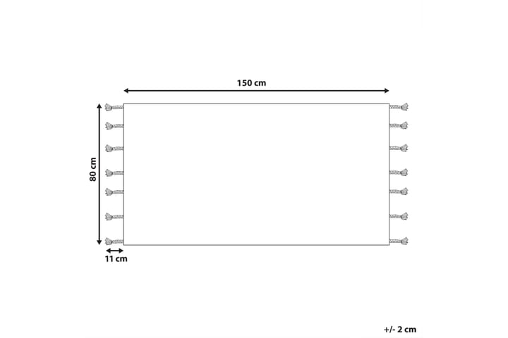 Ryijymatto Corum 80x150 cm - Musta - Kodintekstiilit & matot - Matto - Moderni matto - Nukkamatto