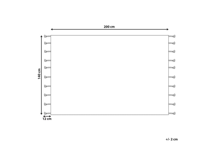 Ryijymatto Dokuz 140x200 cm - Beige - Kodintekstiilit & matot - Matto - Moderni matto - Nukkamatto