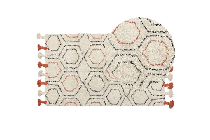 Ryijymatto Hajipur 80x150 cm - Beige - Kodintekstiilit & matot - Matto - Moderni matto - Nukkamatto