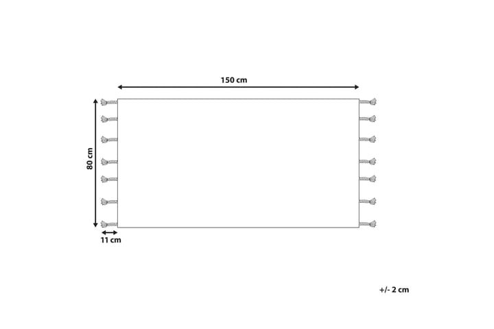 Ryijymatto Hajipur 80x150 cm - Beige - Kodintekstiilit & matot - Matto - Moderni matto - Nukkamatto