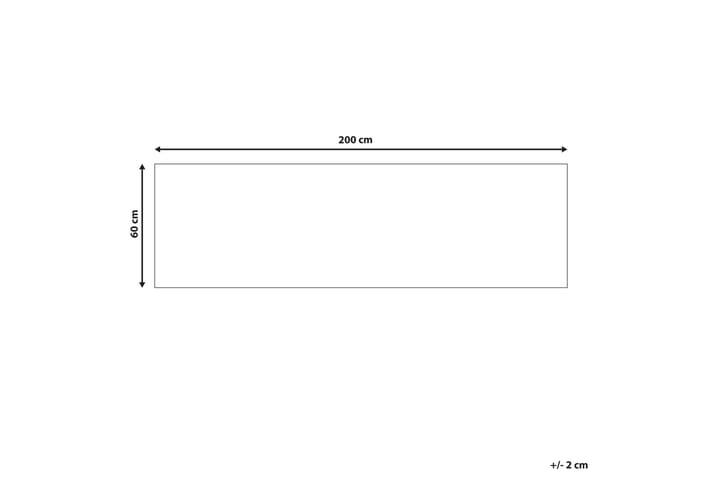 Ryijymatto Kottar 60x200 cm - Harmaa - Kodintekstiilit & matot - Matto - Moderni matto - Nukkamatto