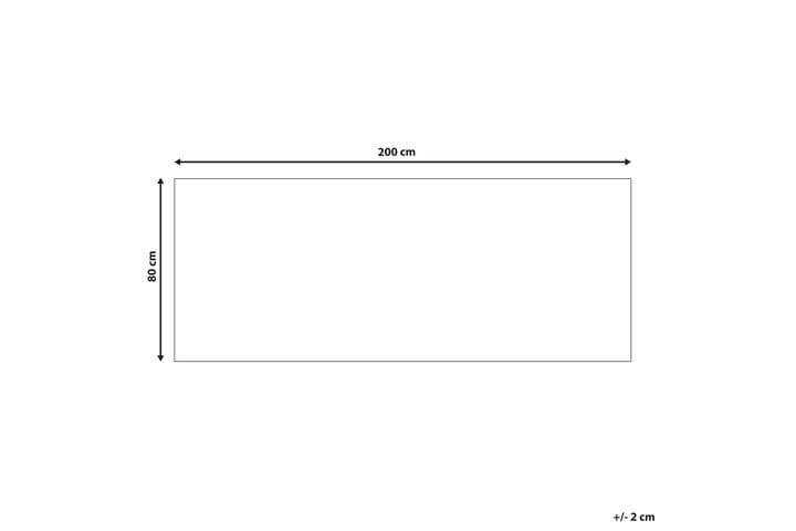 Ryijymatto Midalam 80x200 cm - Sininen - Kodintekstiilit & matot - Matto - Moderni matto - Nukkamatto