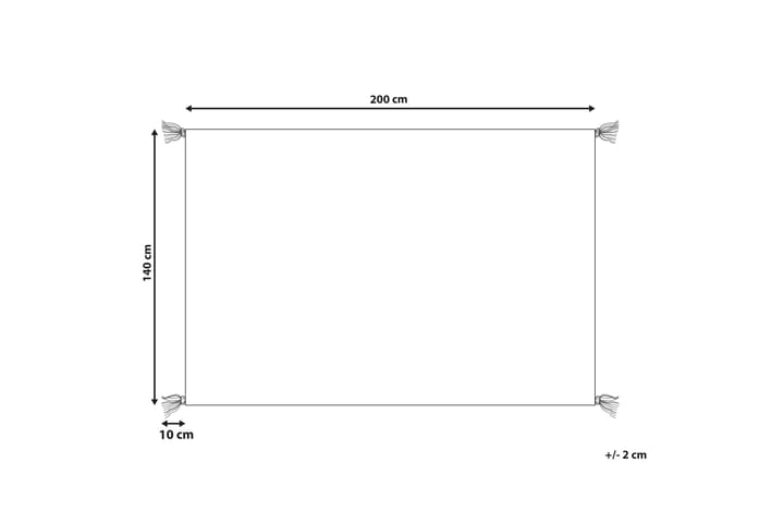 Ryijymatto Mugla 140x200 cm - Oranssi - Kodintekstiilit & matot - Matto - Moderni matto - Nukkamatto