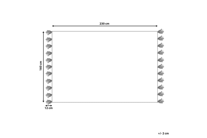 Ryijymatto Nigde 160x230 cm - Punainen - Kodintekstiilit & matot - Matto - Moderni matto - Nukkamatto