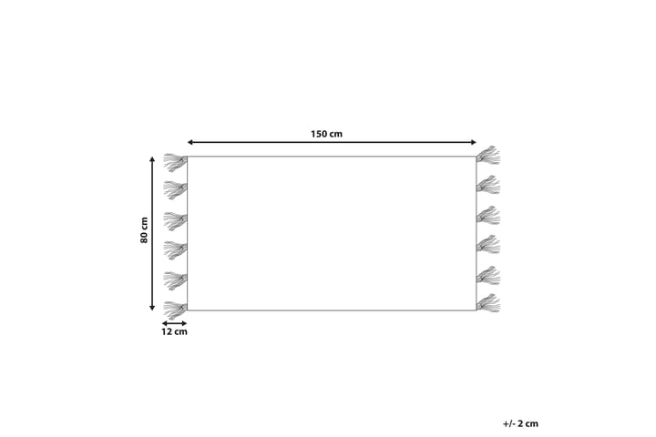 Ryijymatto Nigde 80x150 cm - Punainen - Kodintekstiilit & matot - Matto - Moderni matto - Nukkamatto