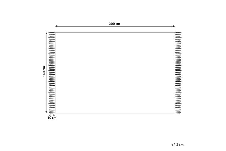 Ryijymatto Sahbaz 140x200 cm - Vihreä - Kodintekstiilit & matot - Matto - Moderni matto - Nukkamatto