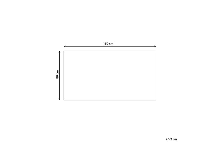 Ryijymatto Synopa 80x150 cm - Musta/Valkoinen - Kodintekstiilit & matot - Matto - Moderni matto - Nukkamatto