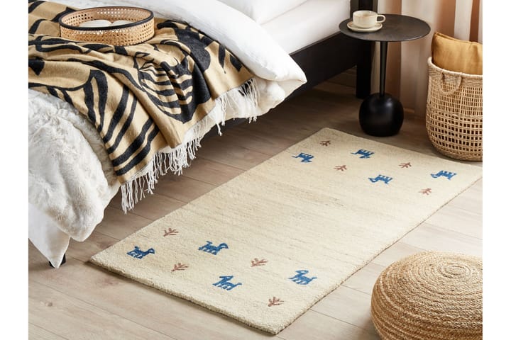 Ryijymatto Yali 80x150 cm - Beige - Kodintekstiilit & matot - Matto - Moderni matto - Nukkamatto