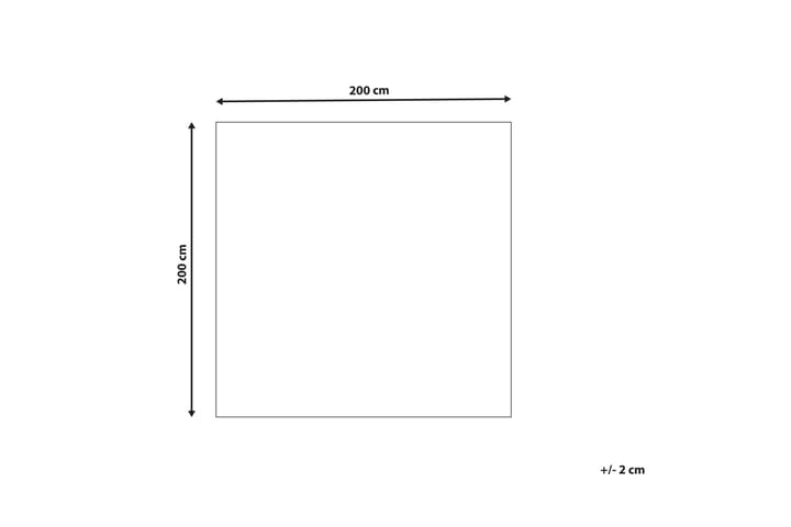 Villamatto Adilcevaz 200x200 cm - Oranssi - Kodintekstiilit & matot - Matto - Moderni matto - Villamatto