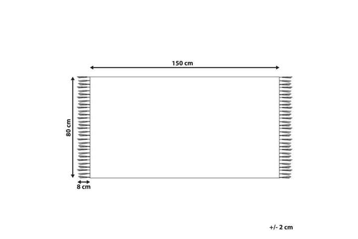 Villamatto Arevik 80x150 cm - Punainen - Kodintekstiilit & matot - Matto - Moderni matto - Villamatto