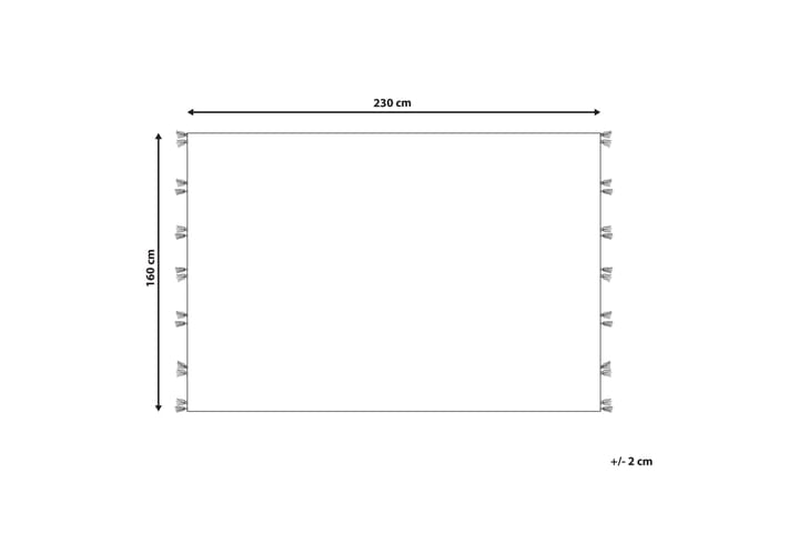 Villamatto Arzakan 160x230 cm - Punainen - Kodintekstiilit & matot - Matto - Moderni matto - Villamatto