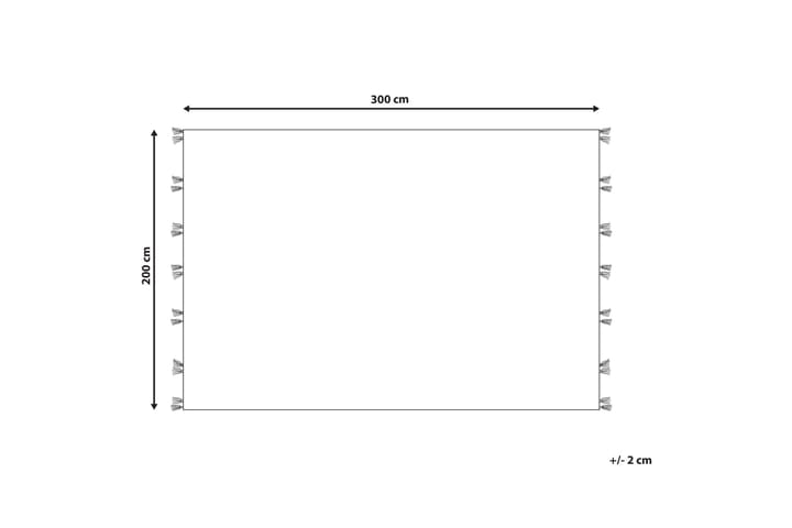 Villamatto Arzakan 200x300 cm - Punainen - Kodintekstiilit & matot - Matto - Moderni matto - Villamatto