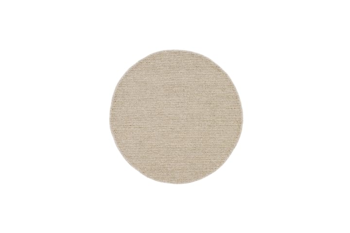 Villamatto Bilke Ø160 cm Pyöreä - Beige - Kodintekstiilit & matot - Matto - Moderni matto - Villamatto