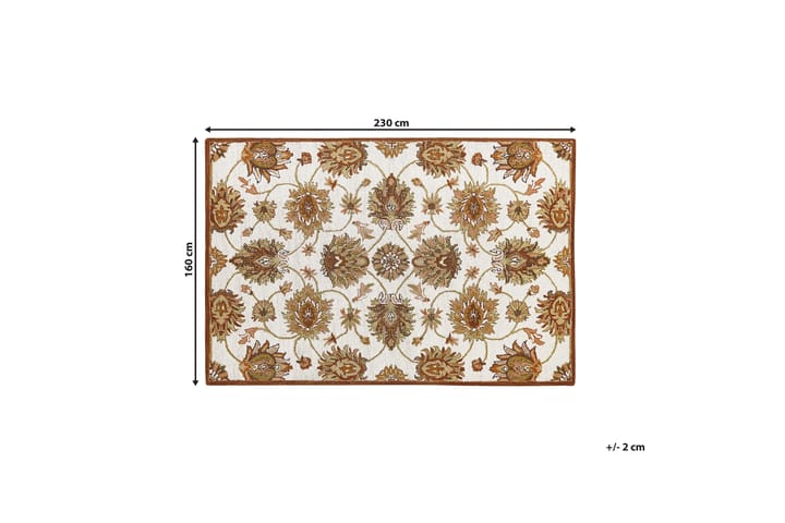 Villamatto Ezine 160x230 cm - Beige - Kodintekstiilit & matot - Matto - Moderni matto - Villamatto