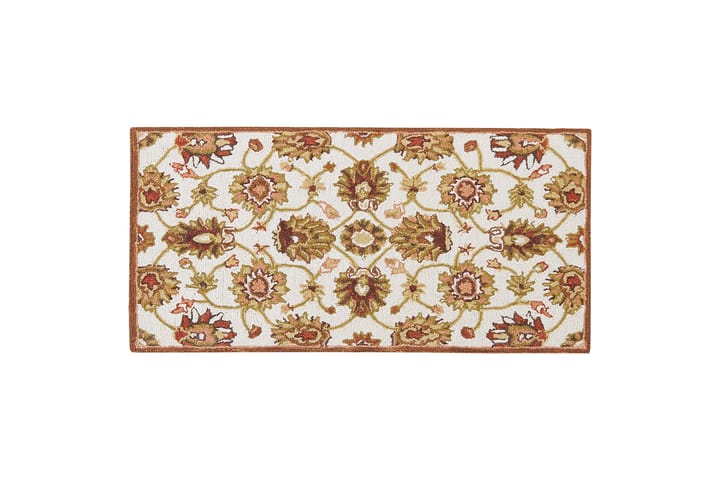 Villamatto Ezine 80x150 cm Neliömäinen - Beige - Kodintekstiilit & matot - Matto - Moderni matto - Villamatto