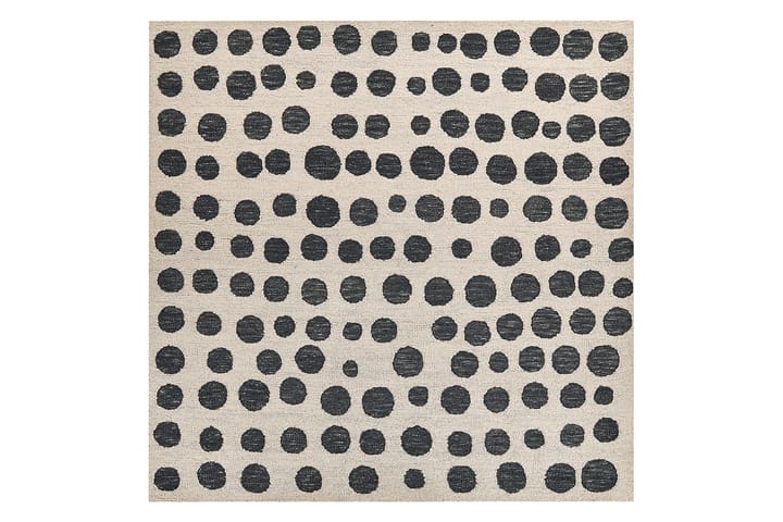 Villamatto Havran 200x200 cm Neliömäinen - Beige - Kodintekstiilit & matot - Matto - Moderni matto - Villamatto