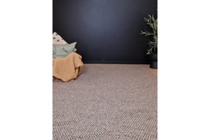 Villamatto Jani 160x230 Suorakaiteen muotoinen - Taupe - Kodintekstiilit & matot - Matto - Moderni matto - Villamatto