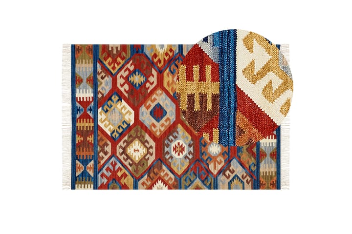 Villamatto Jrvesh 160x230 cm - Punainen - Kodintekstiilit & matot - Matto - Moderni matto - Villamatto