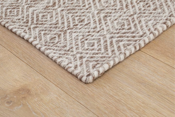 Villamatto Junna 200x300 Suorakaiteen muotoinen - Beige - Kodintekstiilit & matot - Matto - Moderni matto - Villamatto