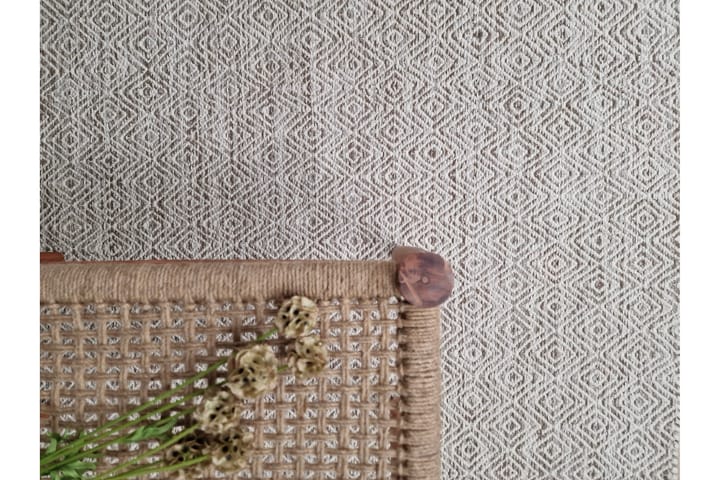 Villamatto Junna 200x300 Suorakaiteen muotoinen - Beige - Kodintekstiilit & matot - Matto - Moderni matto - Villamatto