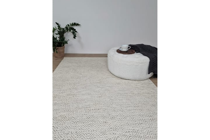 Villamatto Junna 200x300 Suorakaiteen muotoinen - Beige - Kodintekstiilit & matot - Matto - Moderni matto - Villamatto